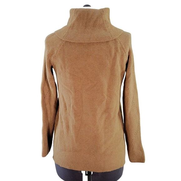 NWOT Talbots Tan Knit Sweater Sz MP - Picture 3 of 7